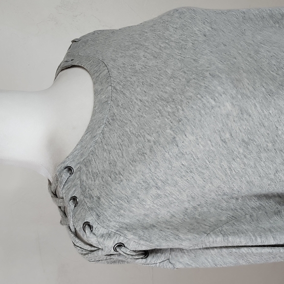 Enza Costa Lace Up Shoulder Cashmere Long Sleeve Top Size Medium - Picture 5 of 17